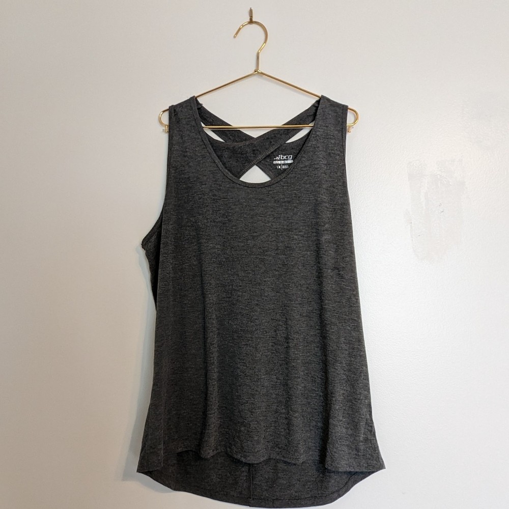 BCG Gray Knit Work out tank XL